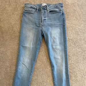 Frame le one size 2 (fits 29/30/31/32/33/34) skinny jeans light wash